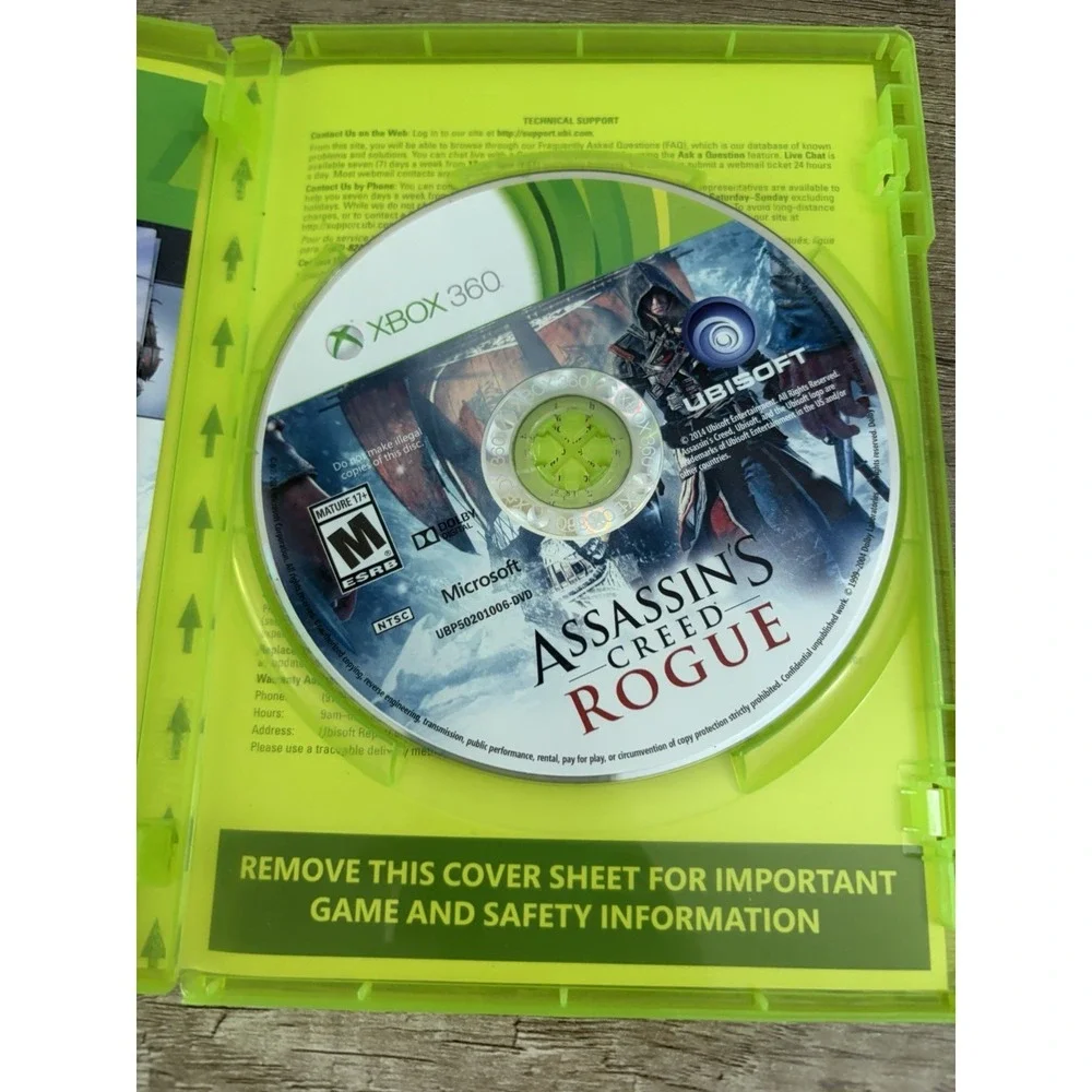 Assassin's Creed: Rogue - Limited Edition (Microsoft Xbox 360, 2014) Game CIB